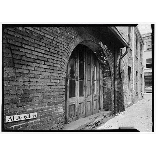 Historic Print, Saint Michael Street (Alley), Mobile, Mobile County, AL - 2, 16" x 20"