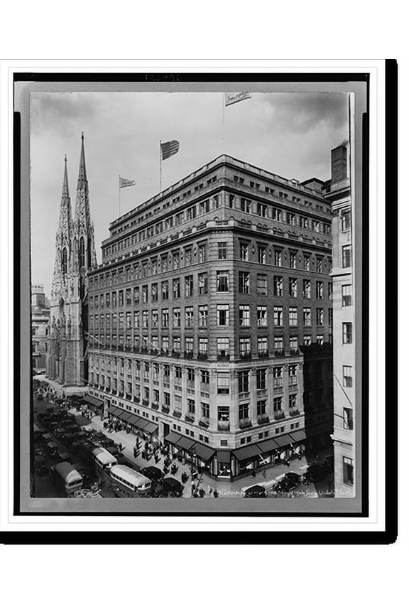 Historic Print, Saks Fifth Av. Bdg. at 49[th] St., 18" x 24"