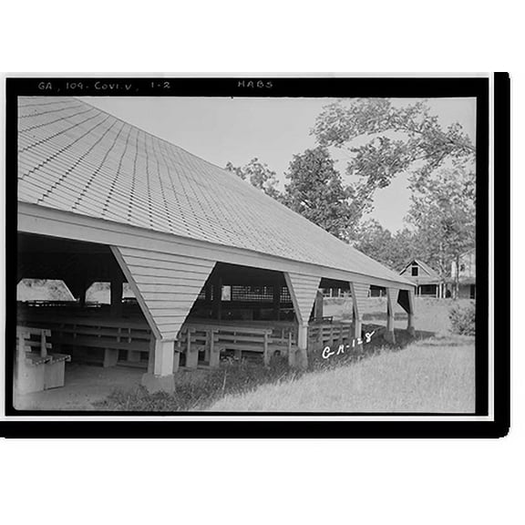 Historic Print, Salem Camp Ground, Covington vicinity, Newton County, GA - 2, 18" x 24"