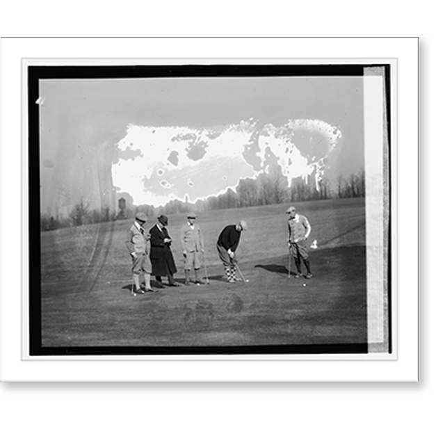 Historic Print, Sam Rice, Goslin, Griffith & Eynon at Col. Country Club