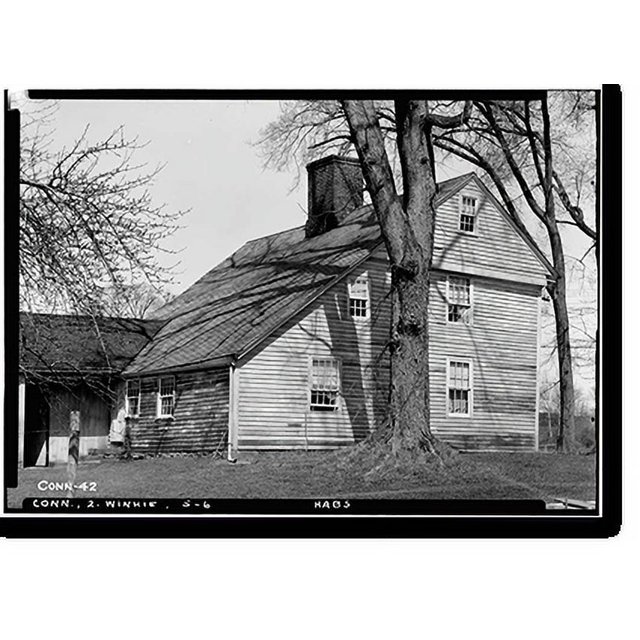 Historic Print, Samuel Moore House, Station 48 Main Street, Windsor