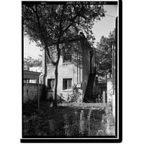 Historic Print, Samuel P. Hamilton House, Carriage House, 330 Abercorn Street, Savannah, Chatham County, GA - 2, 18" x 24"
