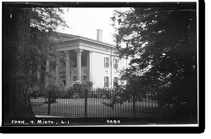 Historic Print, Samuel Russell House, 350 High Street, Middletown