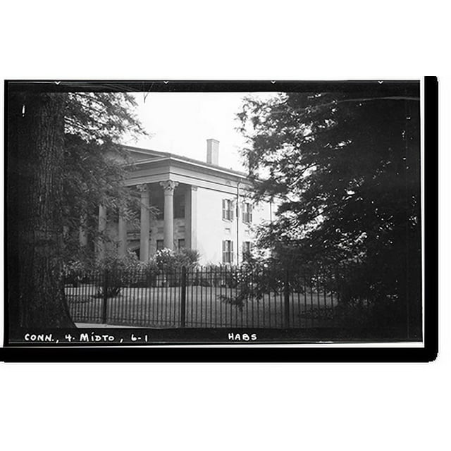 Historic Print, Samuel Russell House, 350 High Street, Middletown