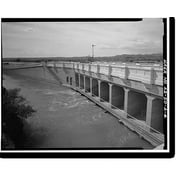 Historic Print, San Carlos Irrigation Project, Ashurst-Hayden Dam, Gila River, T4S R11E S7, Coolidge, Pinal County, AZ - 4, 16" x 20"