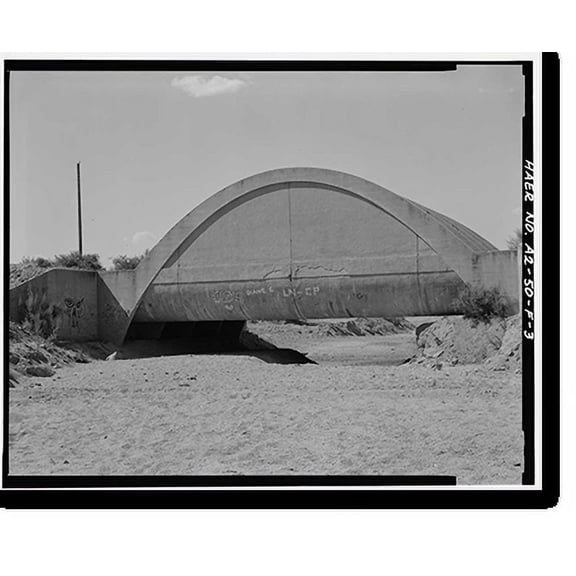 Historic Print, San Carlos Irrigation Project, China Wash Flume, Main (Florence-Case Grande) Canal at Station 137+0, Coolidge, Pinal County, AZ - 3, 16" x 20"