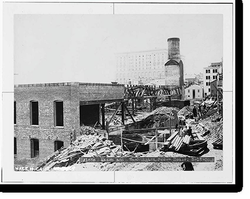 Historic Print, San Francisco Cable Railway, Washington & Mason Streets