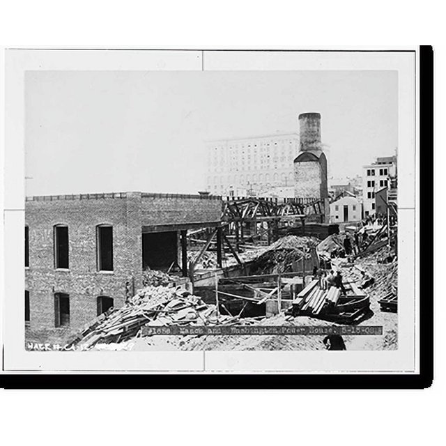 Historic Print, San Francisco Cable Railway, Washington & Mason Streets