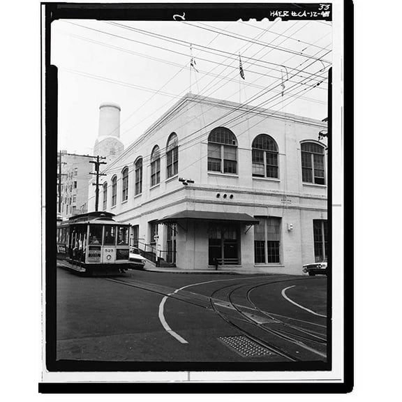 Historic Print, San Francisco Cable Railway, Washington & Mason Streets, San Francisco, San Francisco County, CA - 33, 18" x 24"