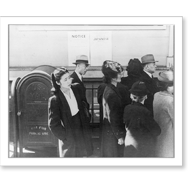 Historic Print, San Francisco, Calif., Apr. 1942 residents of