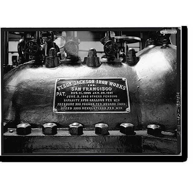Historic Print, San Francisco Fire Department, Pumping Station No. 2