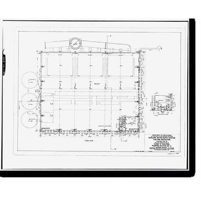 Historic Print, San Francisco Fire Department, Pumping Station No. 2