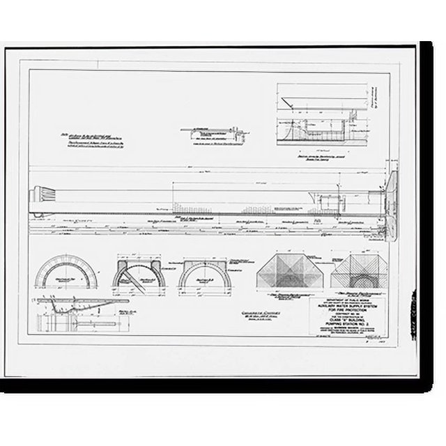 Historic Print, San Francisco Fire Department, Pumping Station No. 2