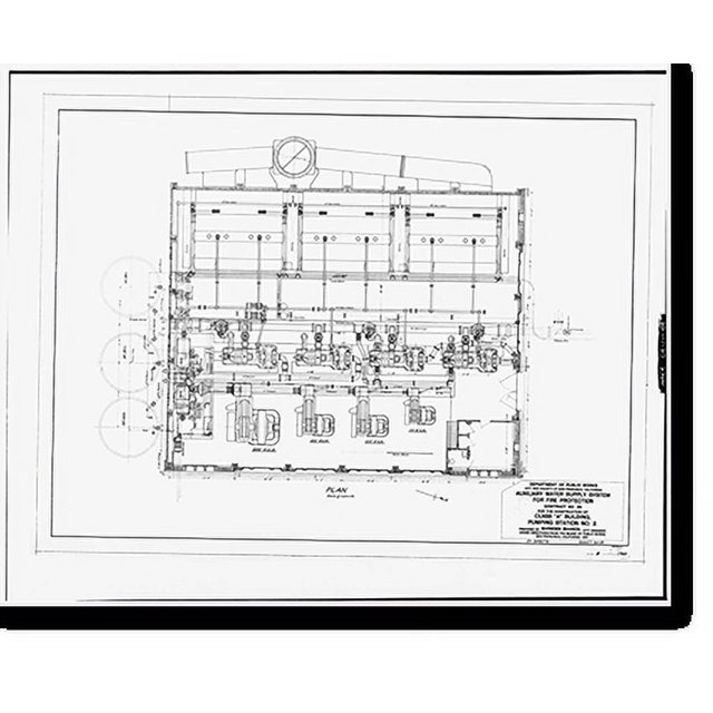 Historic Print, San Francisco Fire Department, Pumping Station No. 2