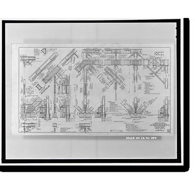 Historic Print, San Francisco Oakland Bay Bridge, Spanning San