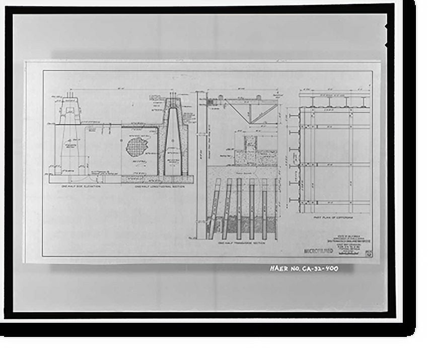 Historic Print, San Francisco Oakland Bay Bridge, Spanning San