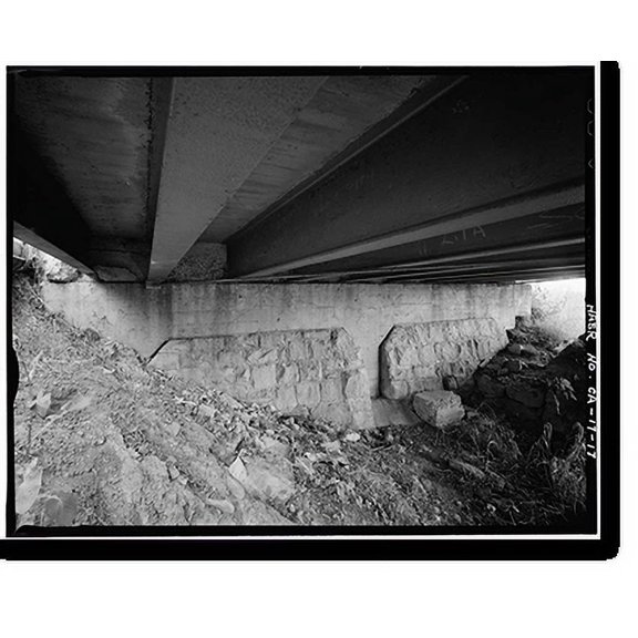Historic Print, San Roque Canyon Bridge, State Highway 192, Santa Barbara, Santa Barbara County, CA - 17, 16" x 20"