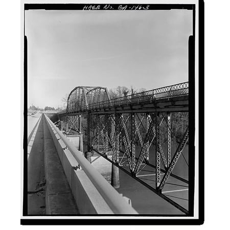 Historic Print, Sand Bar Ferry Bridge, Spanning Savannah River on State Highway 28, Augusta, Richmond County, GA - 3, 16" x 20"