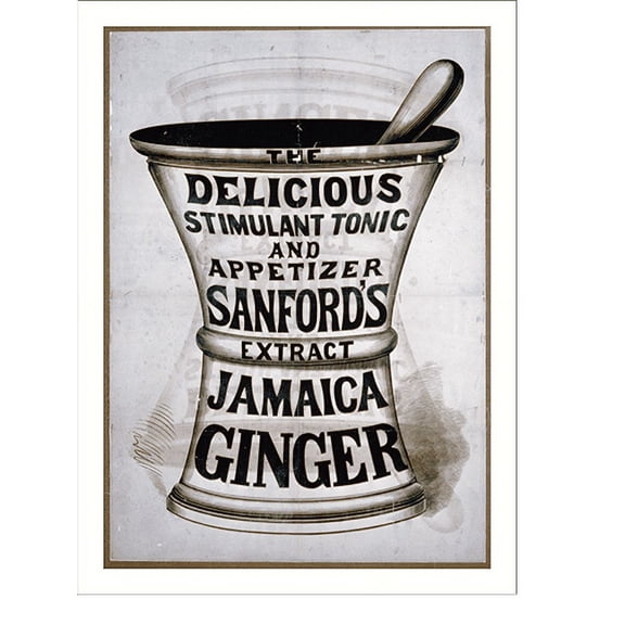 Historic Print, Sanford's Extract Jamaica Ginger, 16" x 20"