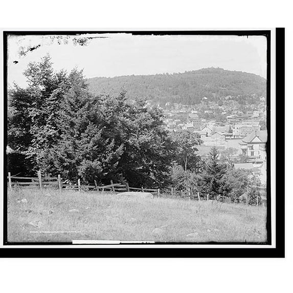 Historic Print, Saranac Lake, Adirondack Mts., N.Y. - 4, 16" x 20"
