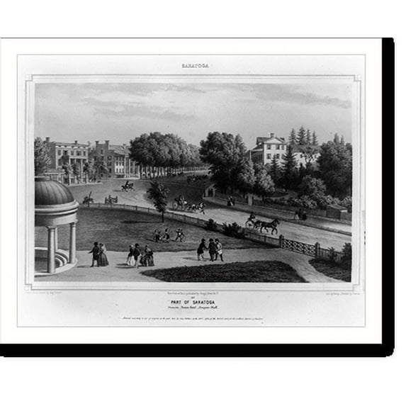 Historic Print, Saratoga part of Saratoga, 16" x 20"