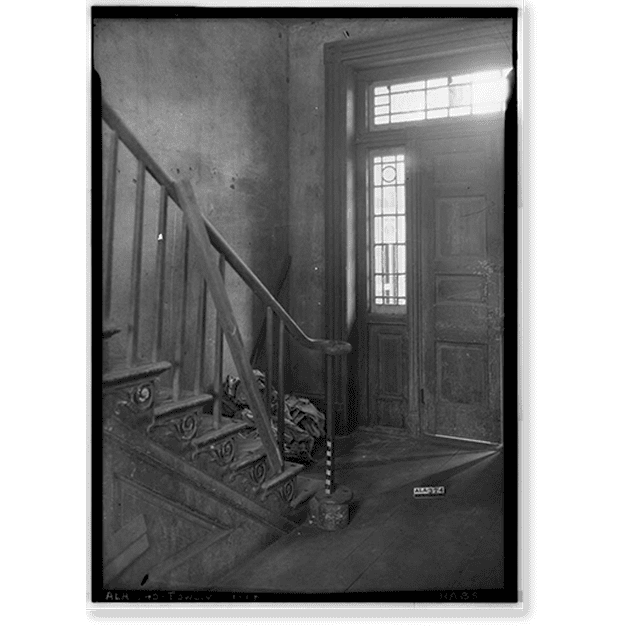 Historic Print, SaundersGoodeHall House, State Highway 101, Town