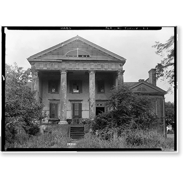 Historic Print, SaundersGoodeHall House, State Highway 101, Town