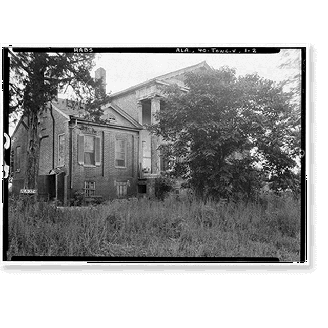 Historic Print, SaundersGoodeHall House, State Highway 101, Town