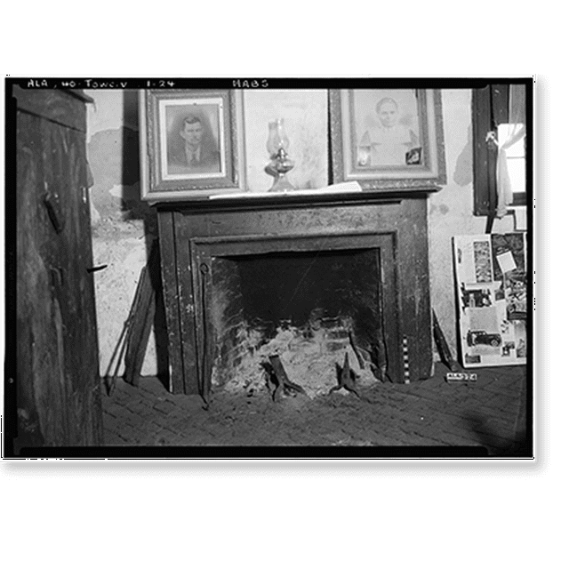 Historic Print, SaundersGoodeHall House, State Highway 101, Town