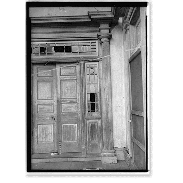 Historic Print, SaundersGoodeHall House, State Highway 101, Town