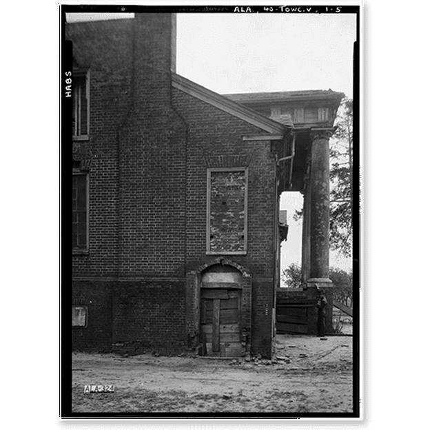 Historic Print, SaundersGoodeHall House, State Highway 101, Town