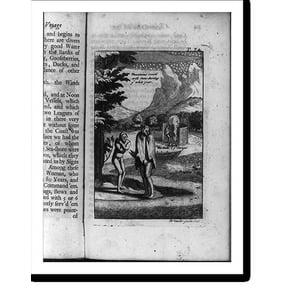 Historic Print, Savages of the Straits of Magellan"", 18" x 24"