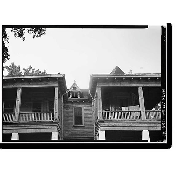 Historic Print, Savannah Victorian Historic District, Bounded by Gwinnett, East Broad, West Broad Street, Savannah, Chatham County, GA - 196, 16" x 20"