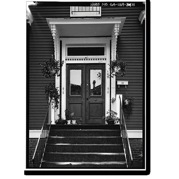 Historic Print, Savannah Victorian Historic District, Bounded by Gwinnett, East Broad, West Broad Street, Savannah, Chatham County, GA - 33, 16" x 20"