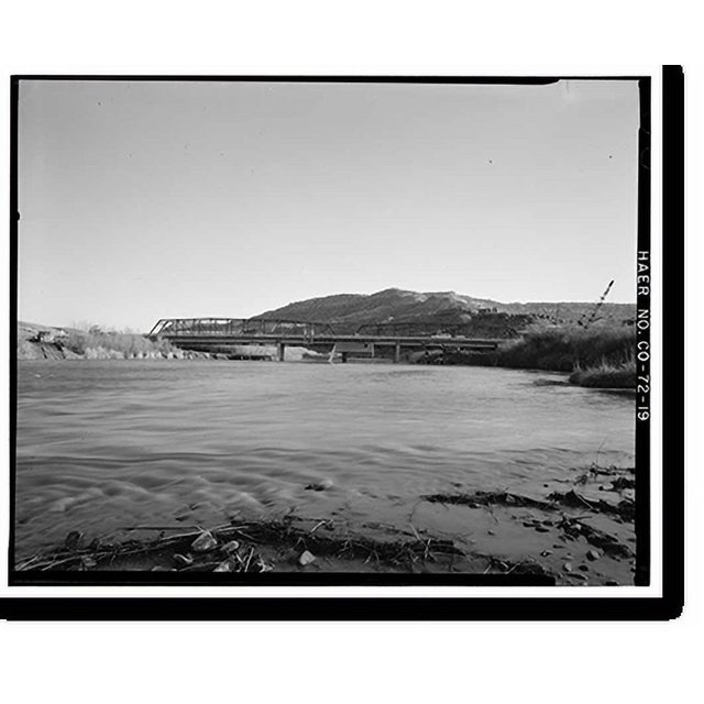 Historic Print, Saxton Bridge, Spanning Gunnison River on Delta County