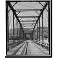 Historic Print, Saxton Bridge, Spanning Gunnison River on Delta County