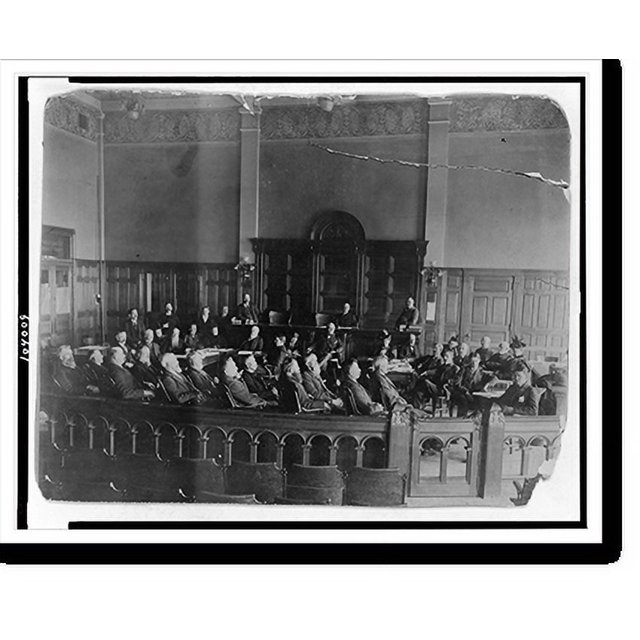 Historic Print, [Scene in courtroom, Morrison Will case at Richmond