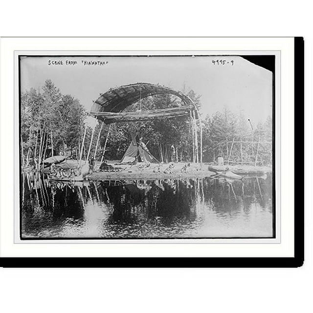 Historic Print, Scene from "Hiawatha" 2, 16" x 20"