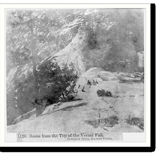Historic Print, Scene from the top of the Vernal Fall, Yosemite Valley