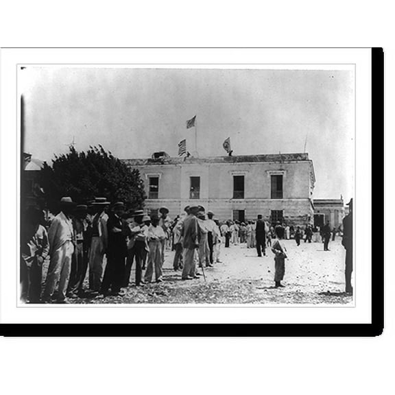 Historic Print, [Scenes in Puerto Rico, 1898: Custom House, Port Ponce], 18" x 24"
