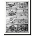 Historic Print, Scenes in the arena, 16" x 20"