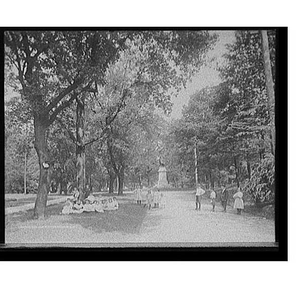 Historic Print, Schiller Park, Columbus, O[hio], 16" x 20"