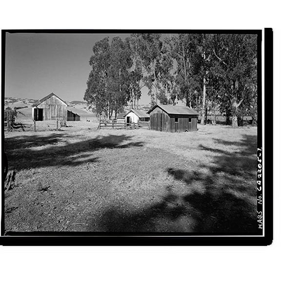 Historic Print, Schlake Ranch, 2300 East Washington Street, Petaluma, Sonoma County, CA, 18" x 24"