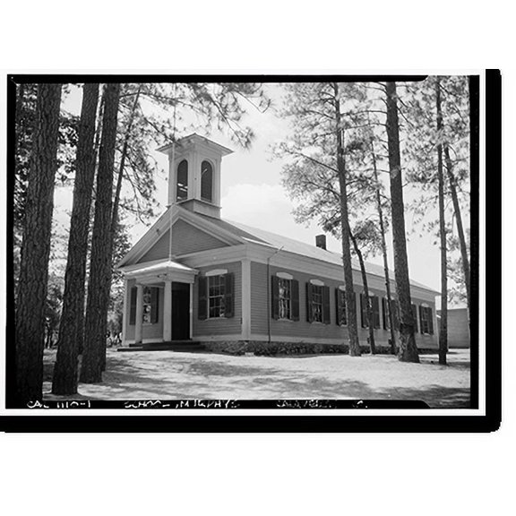 Historic Print, School, Murphys, Calaveras County, CA, 16" x 20"