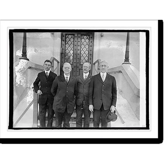 Historic Print, Scientists of Naval Observation who will photograph eclipse of sun from Los Angeles, 1/7/25, 18" x 24"