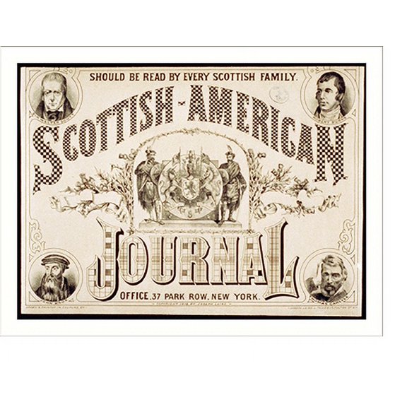 Historic Print, Scottish-American Journal, 16" x 20"