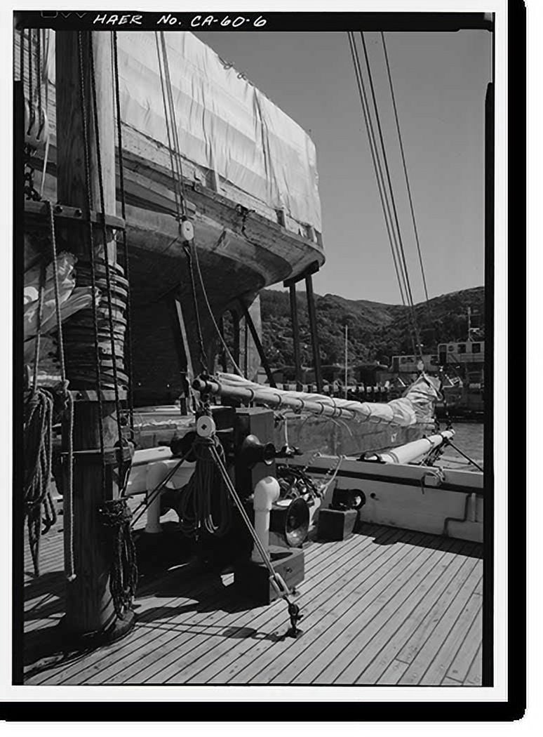 Historic Print, Scow Schooner ALMA, Hyde Street Pier, San Francisco