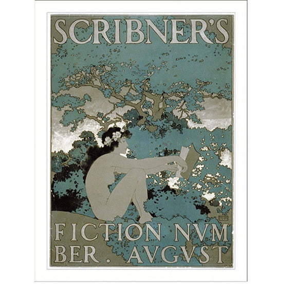 Historic Print, Scribner's fiction number, August.Maxfield Parrish 1897., 16" x 20"