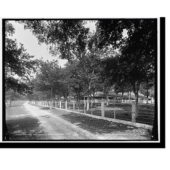 Historic Print, Seashore Camp Grounds, Biloxi, Miss., 16" x 20"