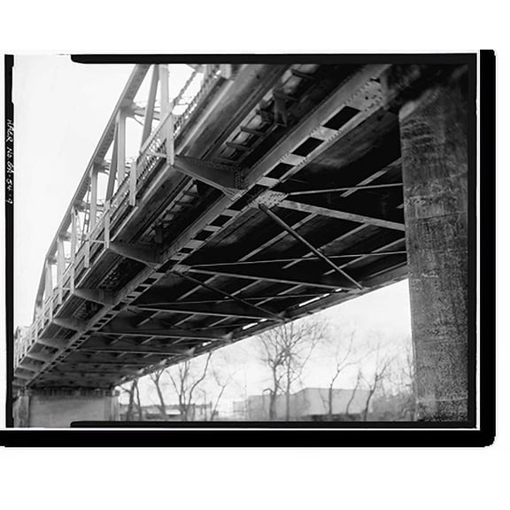 Historic Print, Second Avenue Bridge, Spanning Oostanaula on State Route 101 (Second Ave, Rome, Floyd County, GA - 9, 18" x 24"